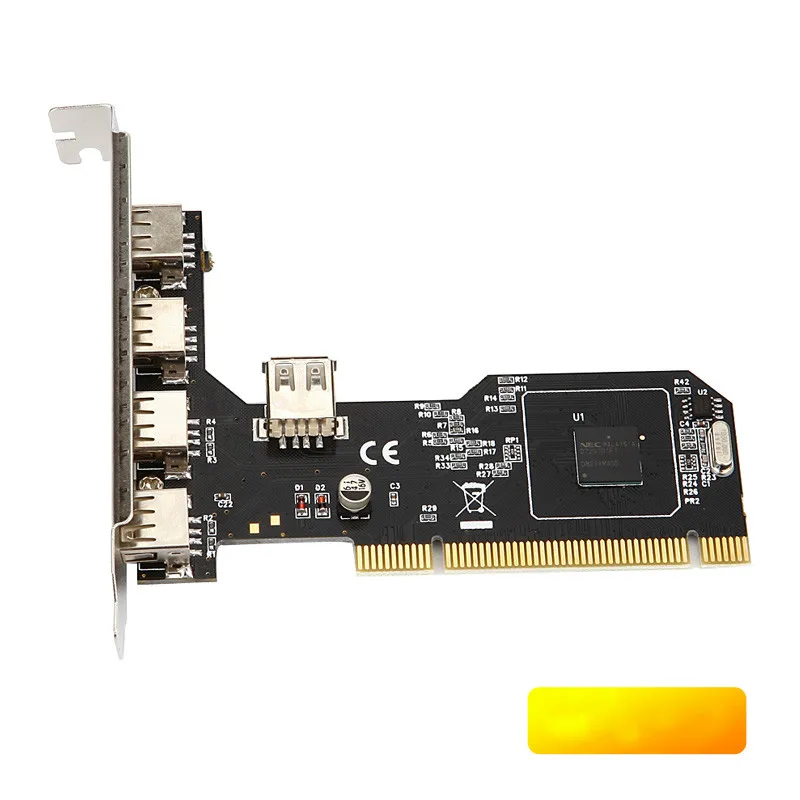 ANDDEAR USB2.0 плата расширения рабочего стола PCI до 5 usb2.0 адаптер карта NEC Чип usb c к hdmi vga
