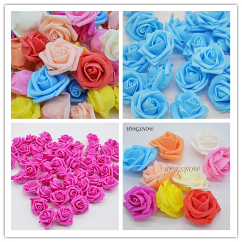 Искусственные розы из пенополиэтилена 4 см 30 шт./лот|foam roses|pe foam rosefoam rose artificial flowers |