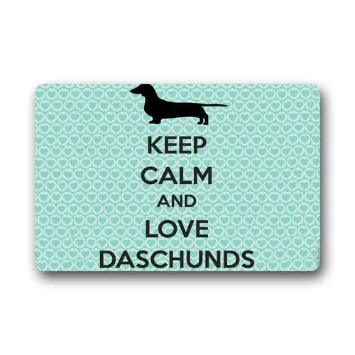 Мода Декор Ковры Пользовательские Сохранять спокойствие и любовь daschunds ворота Pad