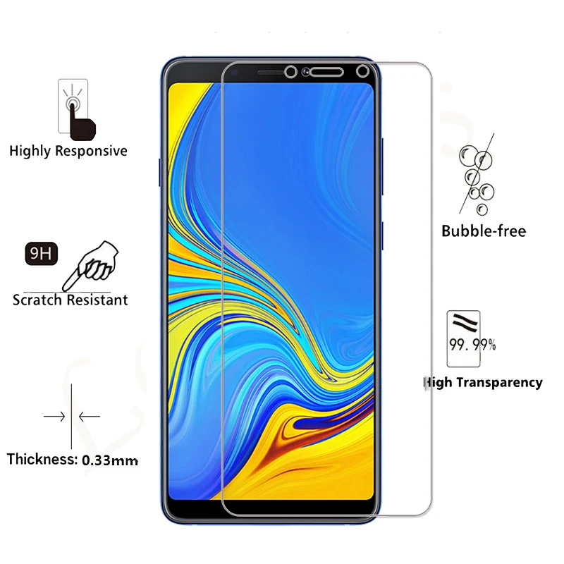 9H 2.5D Закаленное стекло для Samsung Galaxy A5 2018 A530F A7 A9 Star Pro A9S A920F A750F Защитная пленка