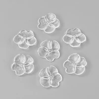 500g clear frosted flower beads transparent acrylic beads findings beautiful necklace bracelet earrings for diy jewelry handmade