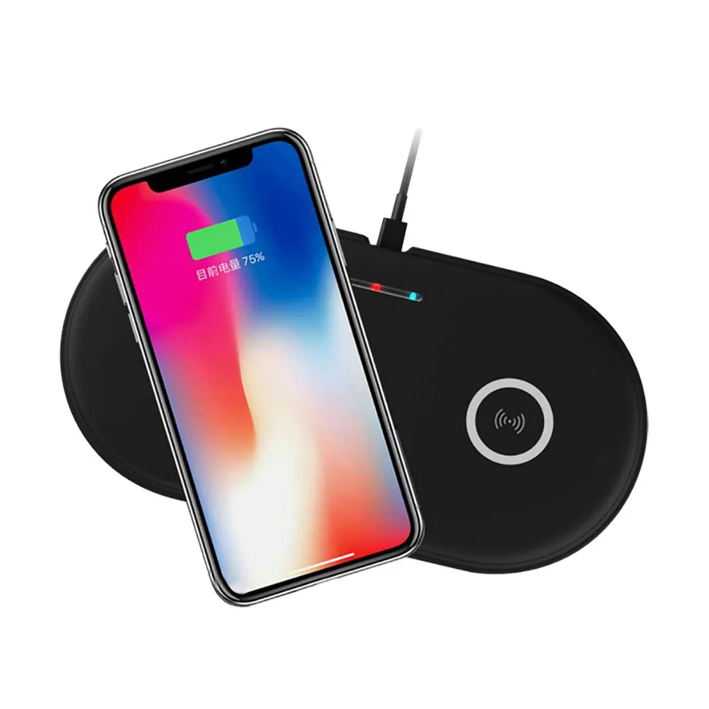 Qi Беспроводной стойка для зарядного устройства держатель наручных часов Apple Watch 4