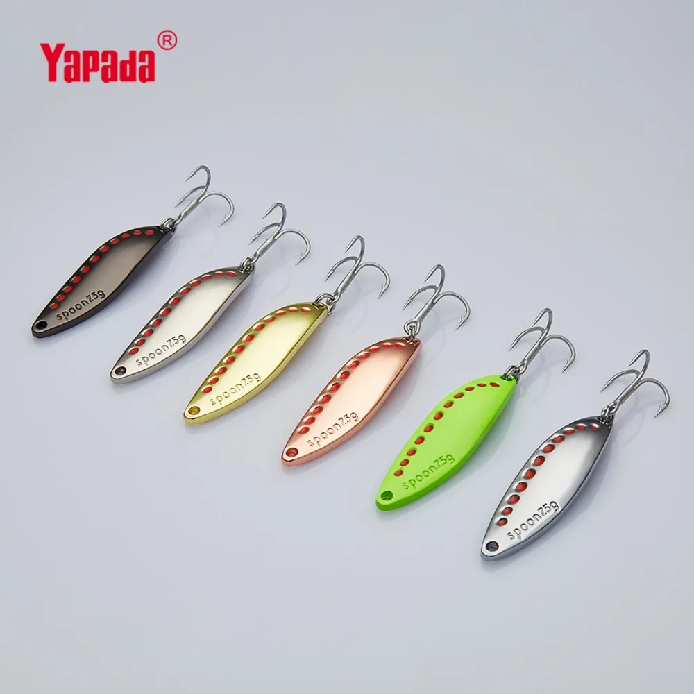 YAPADA Spoon 014 Leech новые 7 5 г/45 мм 15 г/55 тройной крючок металлическая ложка разноцветные