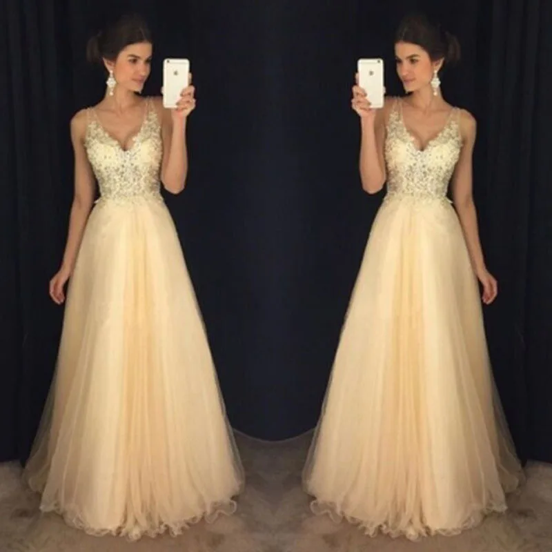 Женское длинное кружевное платье Ever Pretty бордовое вечернее с V образным вырезом