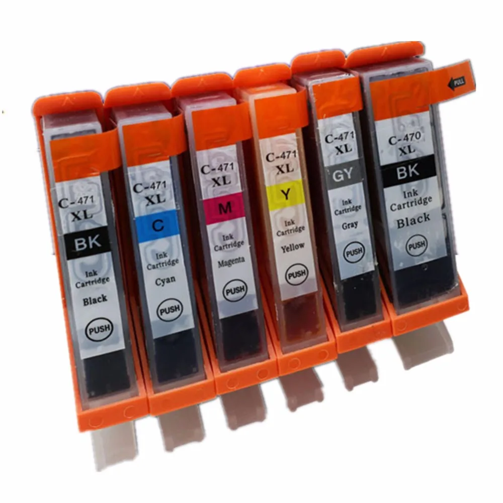 PGI 470 CLI 471 PGI-470 XL CLI-471 PGI470 CLI471 Сменные чернильные картриджи для Canon Pixma MG5740 MG6840 MG7740 |