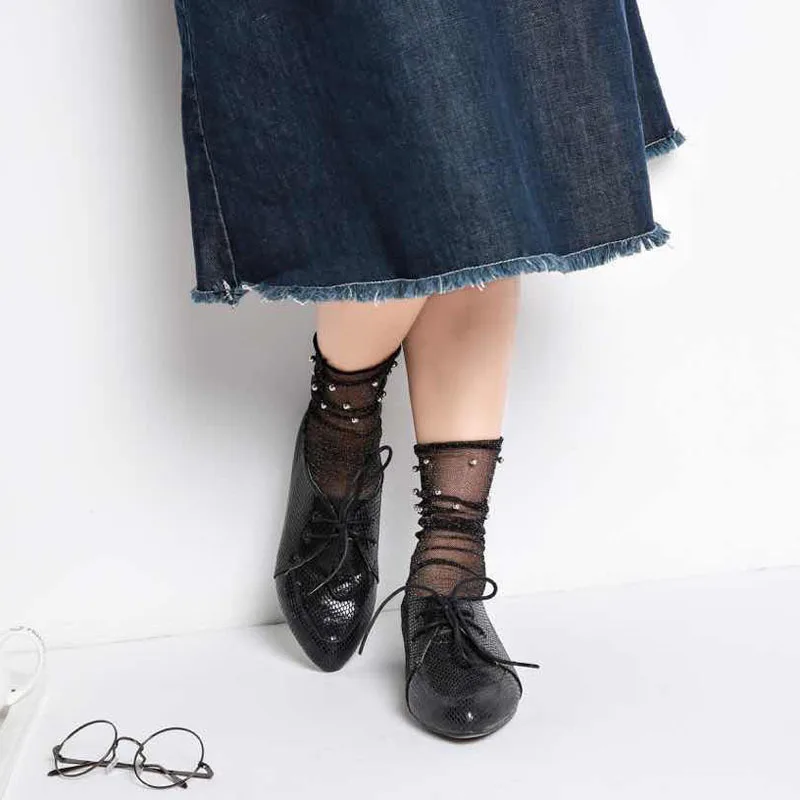 

Носки женские, летние, сетчатые, с вырезами, ультратонкий с вентиляцией