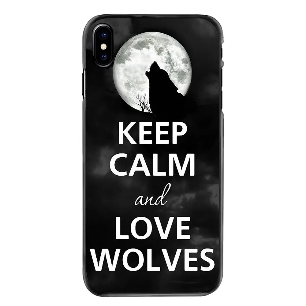 Howl of A Wolf Under The Moon Art For Sony Xperia X XA XZ M2 M4 M5 C3 C4 C5 T3 E4 E5 Z Z1 Z2 Z3 Z5 Compact Accessories Cover Bag |