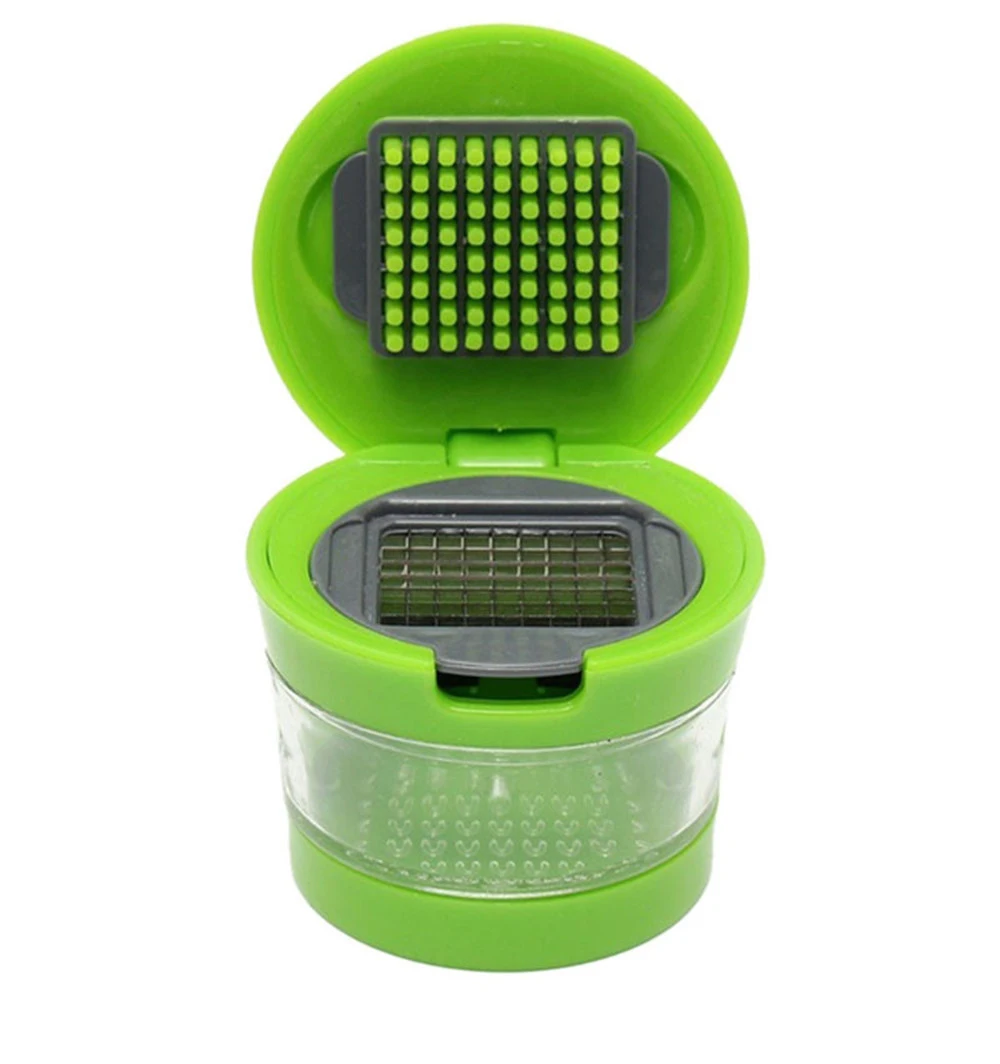 Mini Portable Garlic Grater ABS Stainless Steel Chopper Slicer Hand Presser Grinder Crusher Kitchen Tool Garlic Presse