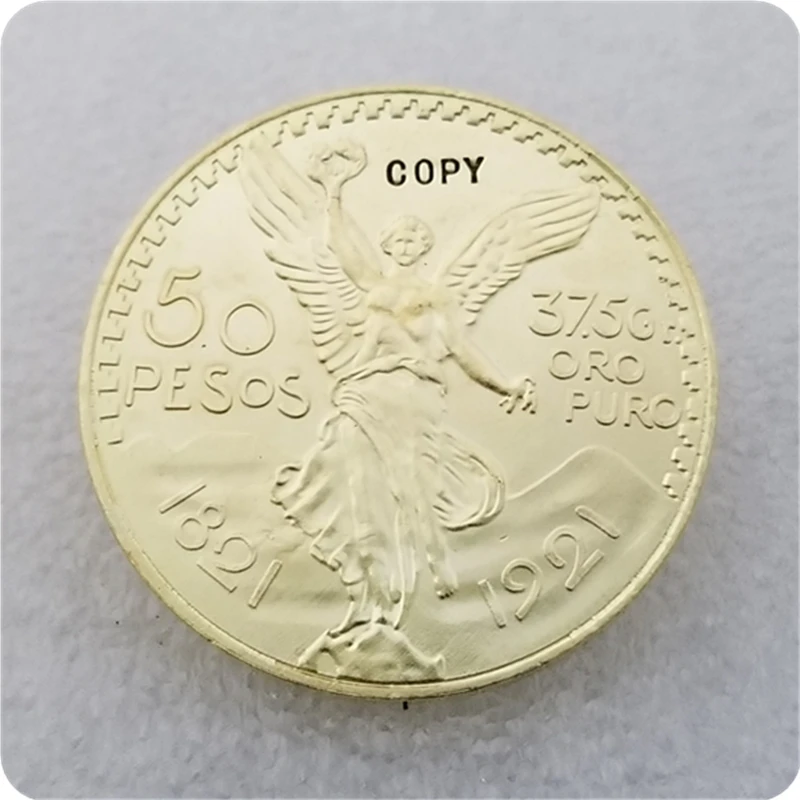 1821 1921 Мексика 50 песо (Centenario) 100 летие независимости от Испании копия монеты