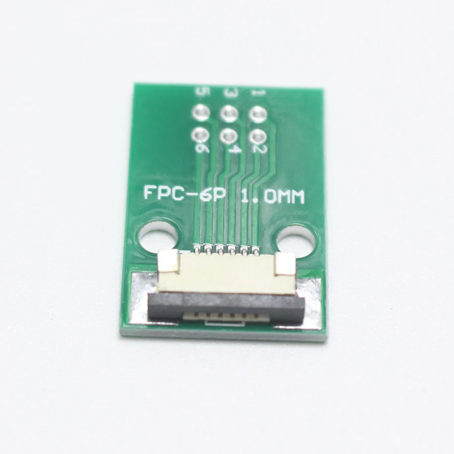 1 шт. 6P FPC Адаптерная пластина 0 мм Шаг 6Pin Вниз Тип выдвижной штекер до 2 45 плоский