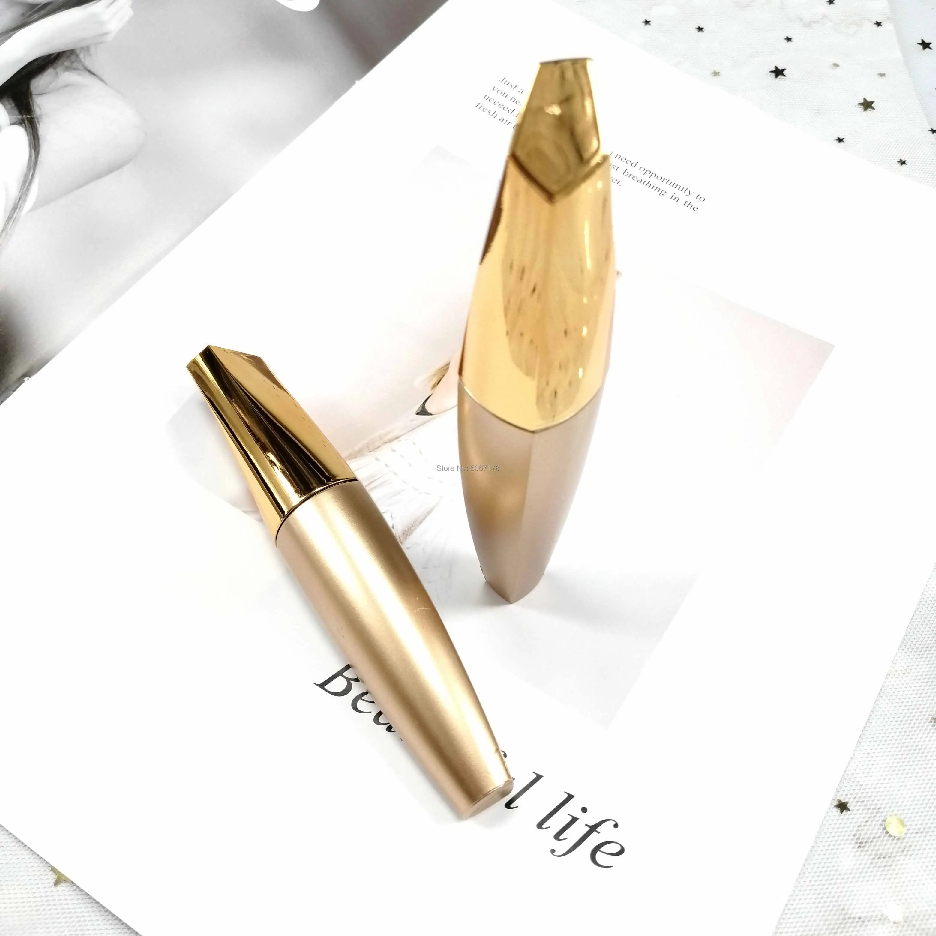 10/30pcs 8ml Gold Empty Mascara Tube Eyelash Cream Vial Container Liquid Eye Lashes Refillable Bottles DIY Cosmetic Makeup Tools | Красота и