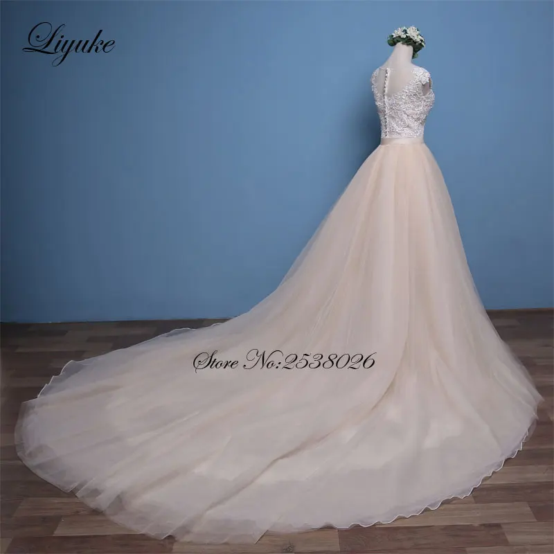 Роскошное Тюлевое свадебное платье русалка без рукавов с чудесной аппликацией