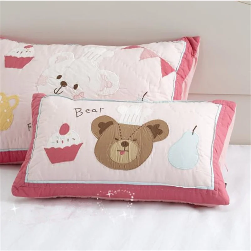 1 шт. Детская Хлопковая наволочка с вышивкой | Дом и сад