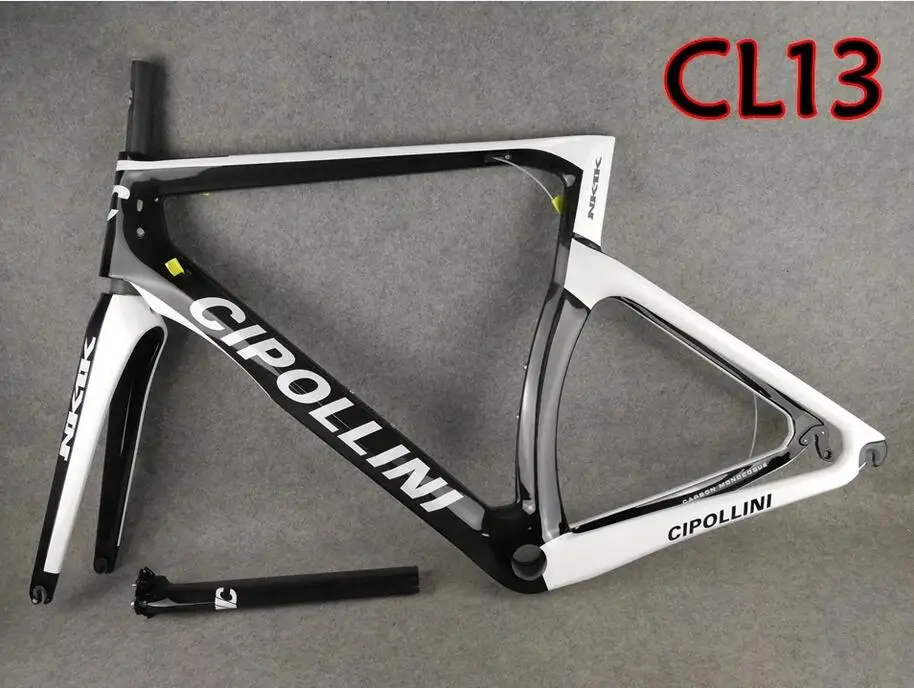 T1100 карбоновые дорожные рамы Cipollini NK1K карбоновые рамы для дорожного велосипеда 3k или 1k карбоновые велосипедные рамы V тормоза или дисковые тормоза - Цвет: CL13
