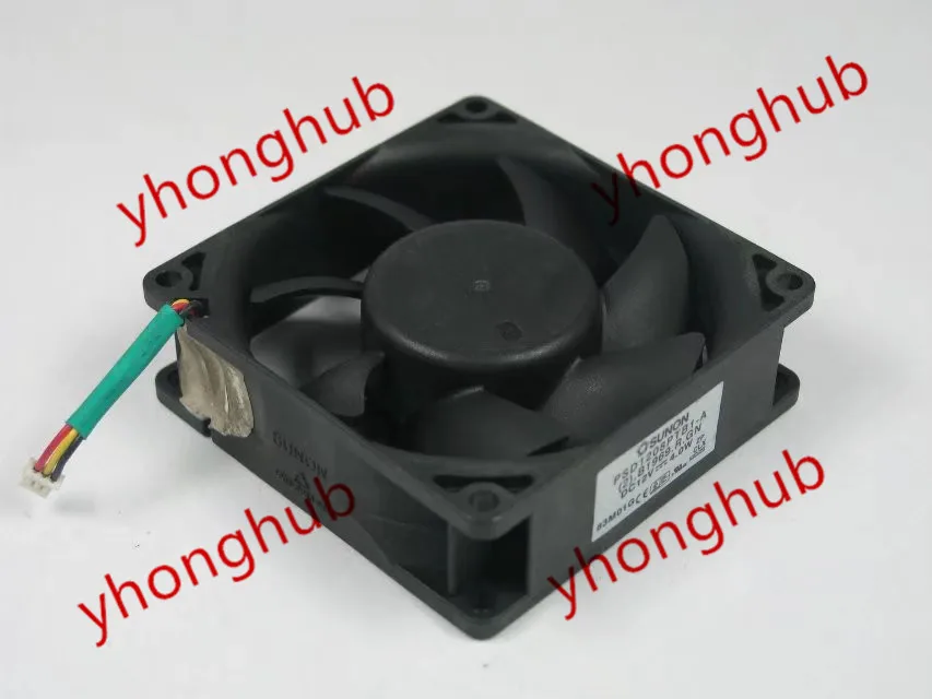 SUNON PSD1208PTB1 A (2).B1969.R.GN DC 12 В 4 0 ВТ 80x80x25 мм вентилятор охлаждения сервера|square fan|server fandc