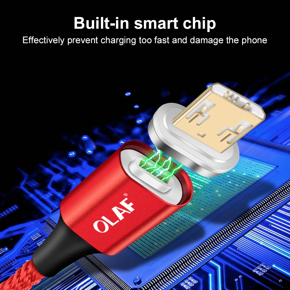 Олаф Магнитный кабель Micro USB кабель магнит Зарядное устройство для передачи данных и зарядки Кабели Micro-USB для Xiaomi Android мобильных телефонов USB провод шнур