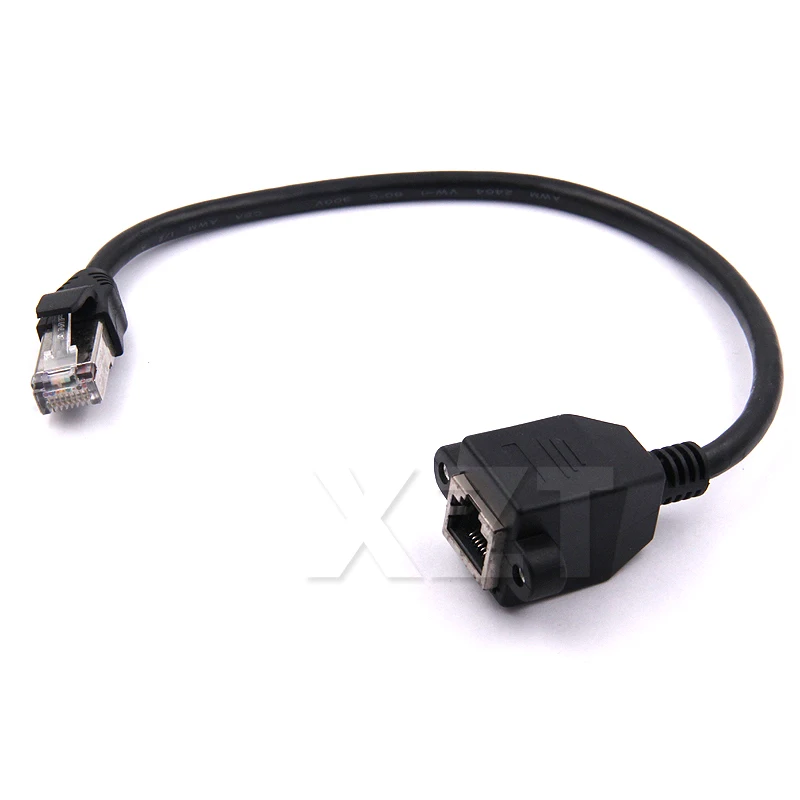 1 шт. новая 8 контактная сеть Ethernet LAN RJ45 с винтовым замком Удлинительный кабель