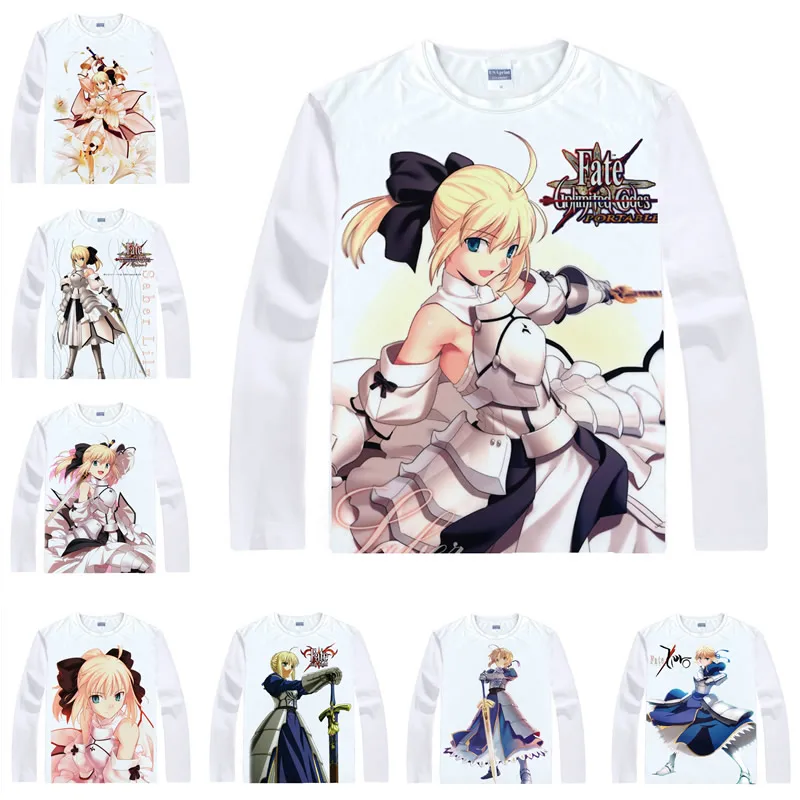 Аниме-рубашка Coolprint Fate Hollow Ataraxia футболки в разных стилях с длинным рукавом