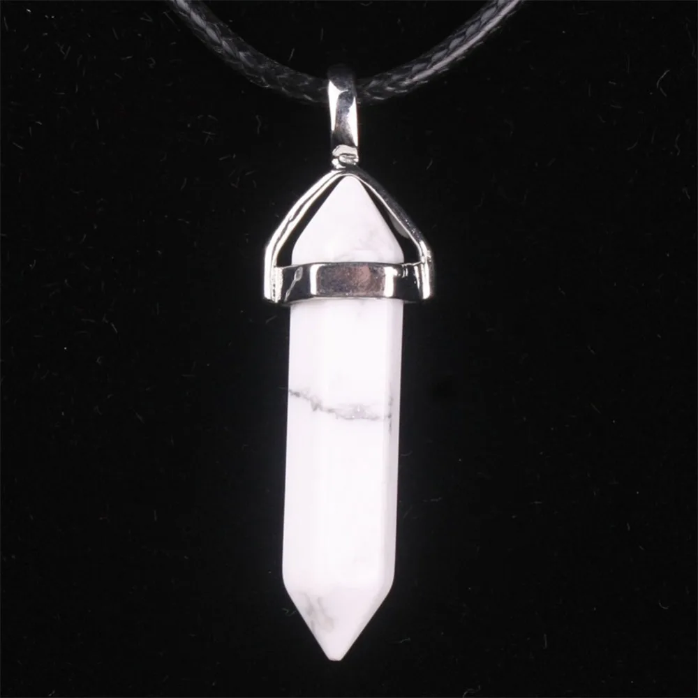 Друза модные ювелирные изделия ожерелье из натурального камня оникс Howlite aventurine