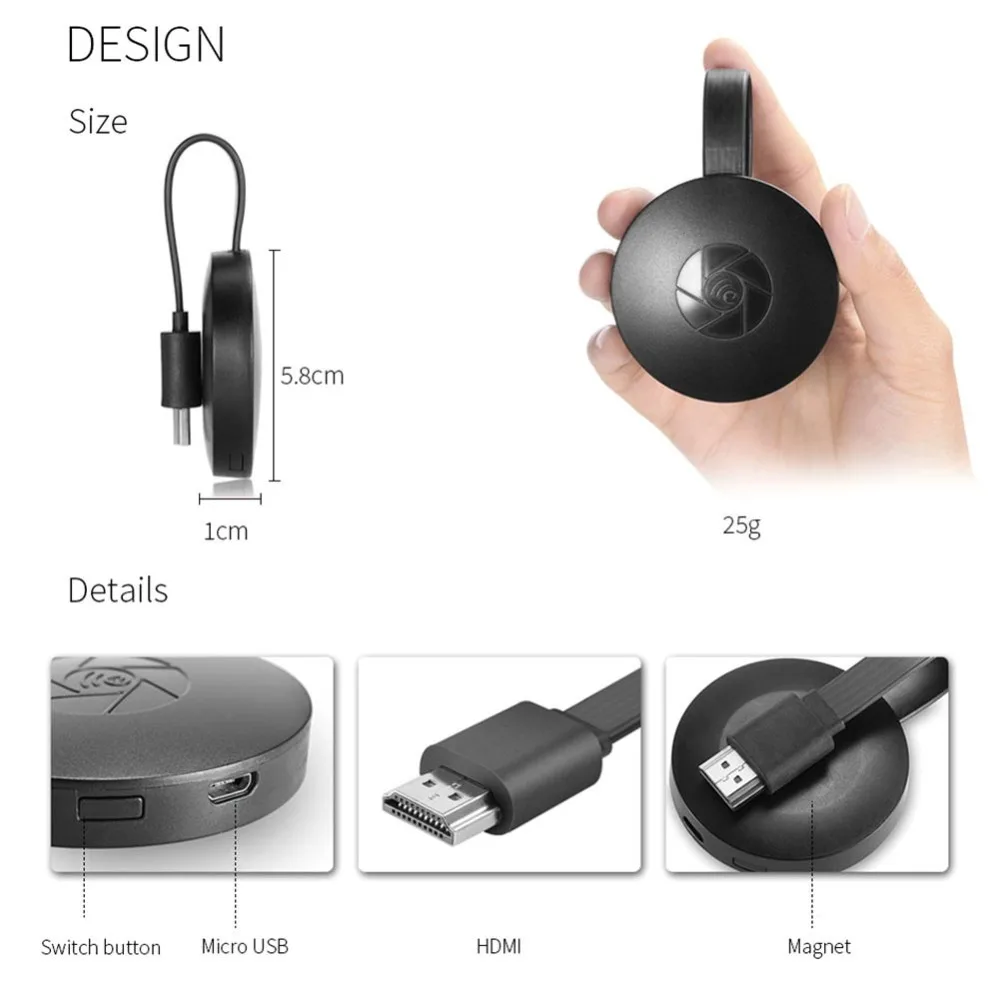 EGizmo беспроводной дисплей AIR Play Wifi Дисплей HDMI usb-модем для ТВ дублирование приемник