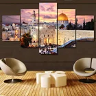 Модульные картины с изображением ислама, ислама, ИС, города, настенные плакаты, модульные картины для кухни, настенные картины