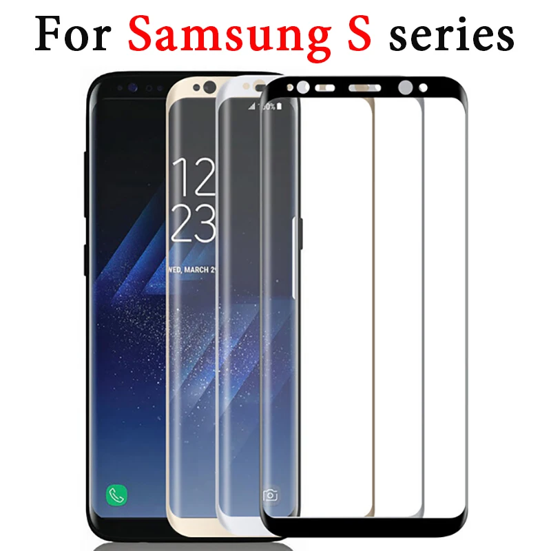 Защитное 3d стекло для Galaxy S8 plus закаленное Samsung s7 s6 edge 8 s s8plus tremp sausung защита