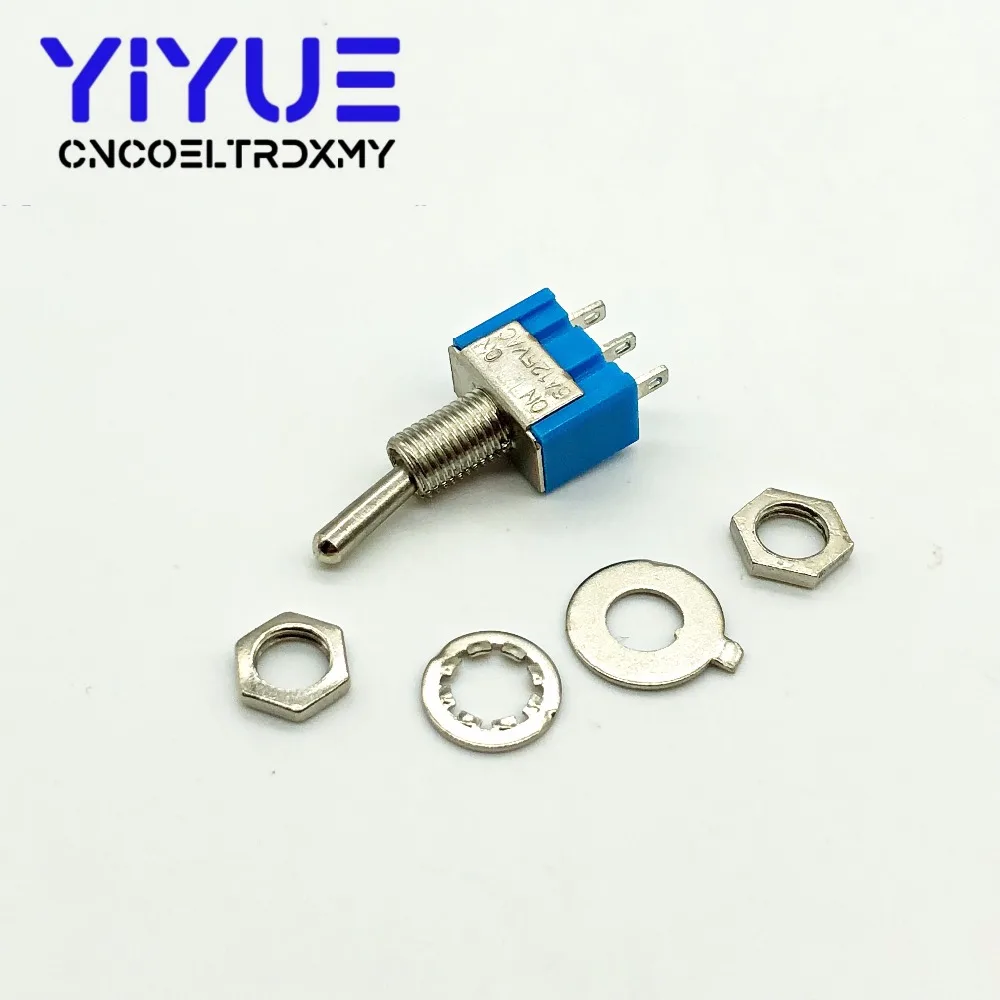 5 шт./лот миниатюрный тумблер MTS 102 SPDT 6A 125VAC/3A 250VAC Мини рычаг переключателя 3 Pin