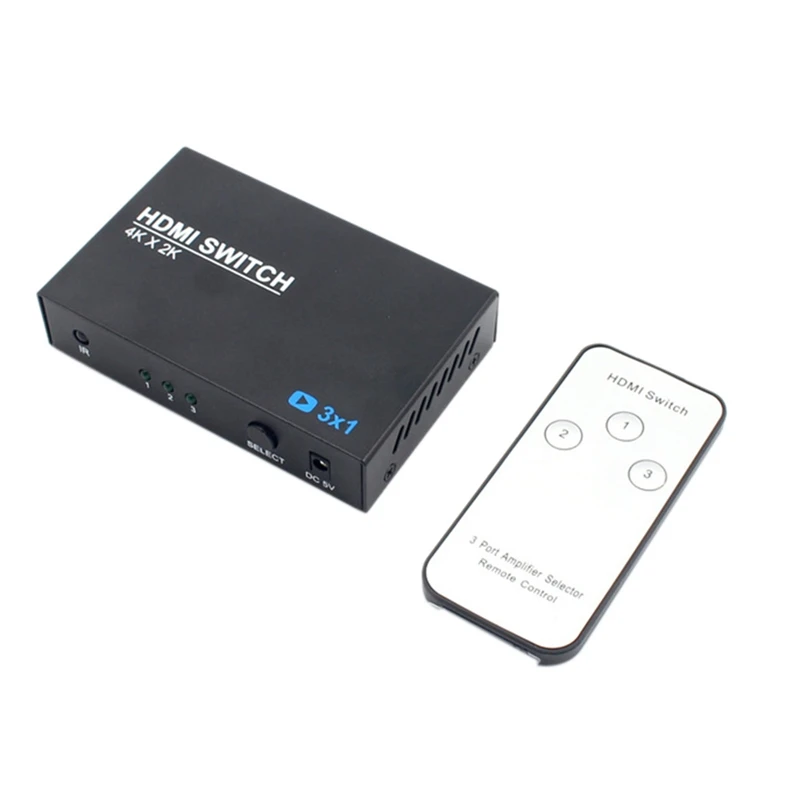4k x 2k 3x1 3d Hdmi переключатель сплиттер 3 в 1 Hdtv аудио видео конвертер адаптер с пультом