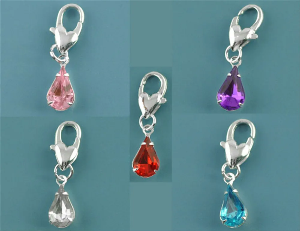 DoreenBeads 10 смешанных капель клип на шармы. Fit звено цепи браслет (B07212) иу|jewelry tongue|jewelry