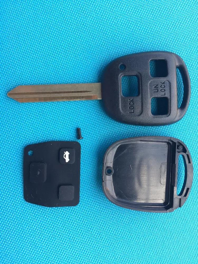 For Toyota Yaris Carina Avensis ETC. 3 Button Remote Key Case Shell Toy47 Uncut Blade No Logo Car Accessories Auto Parts Cheaper |