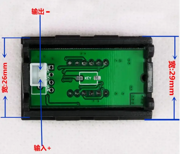 Новое прибытие мини Красный СВЕТОДИОДНЫЙ цифровой вольтметр 4 бит 0.36 дюймовая