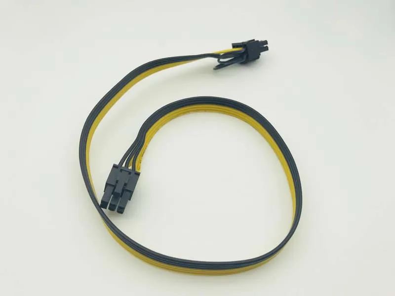 60 см PCI E 6pin к 8(2 + 6)pin 18AWG удлинитель силового кабеля|Компьютерные кабели и разъемы| |