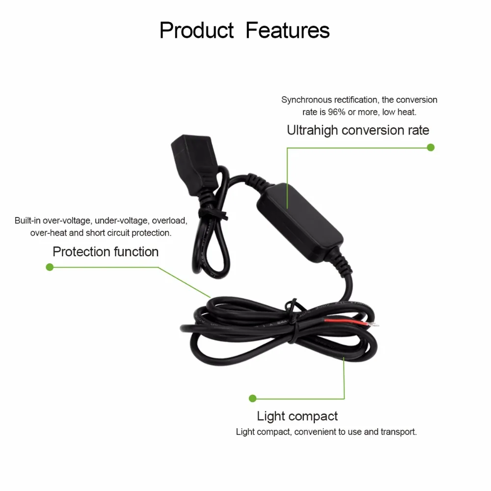 Onever 15W Dual USB Voltage Adaptor Converter 12V to 5V 3A 2 DC-DC Buck Step Down Module car accessories | Автомобили и мотоциклы