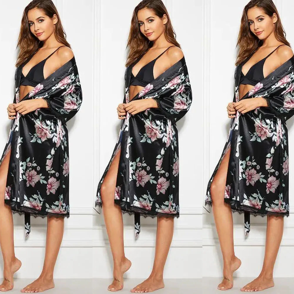 Женское кружевное нижнее белье Ночное белье халат Babydoll Slip Ночная одежда для сна платье