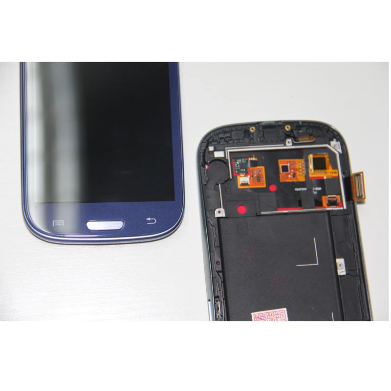 I9300 ЖК дисплей экран для samsung s3 i9300 рамка дисплея синий|Экраны мобильных телефонов|