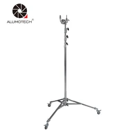 alumotech 19 feet height load 264 lbs heavy tripod stand with wheel for camera studio