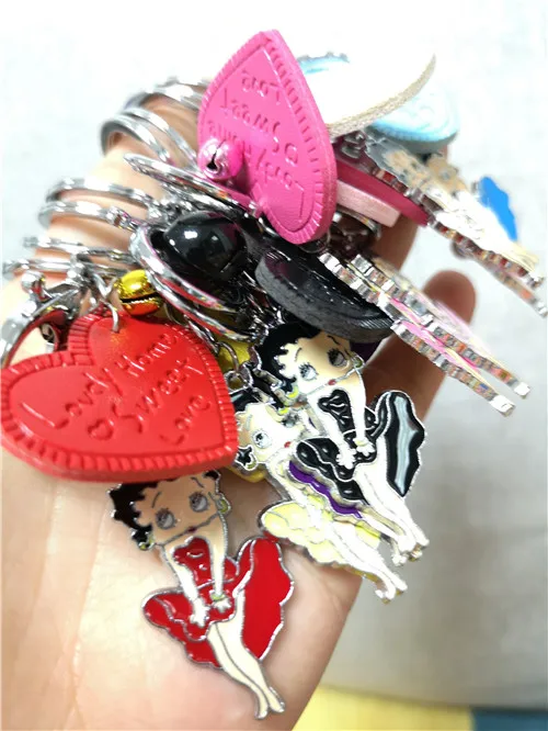 Бесплатная доставка новинка 1 шт. мультяшное цветное сердце колокольчики Бетти