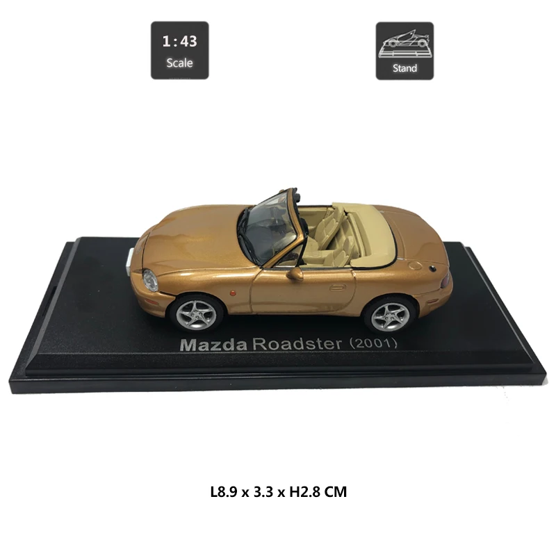 Hommate 1/43 2001 Mazda Roadster Cabriolet модель автомобиля сплав металла 1:43 литые игрушечные