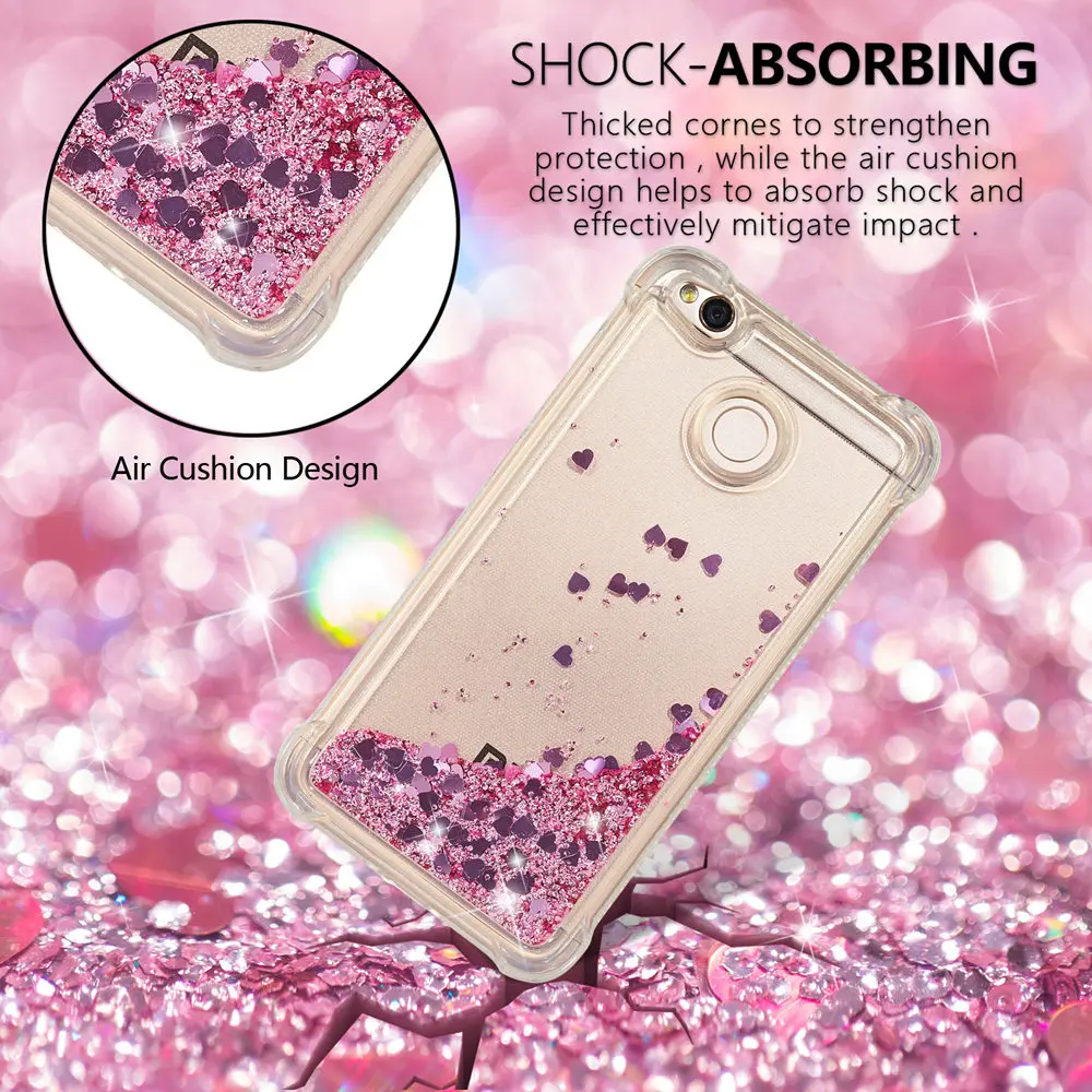 Case for Xiaomi Redmi 4X 4 X Redmi4X Dynamic Flow Liquid Flash Crystal Clear Back Cover X4 Red mi Redmi4 |