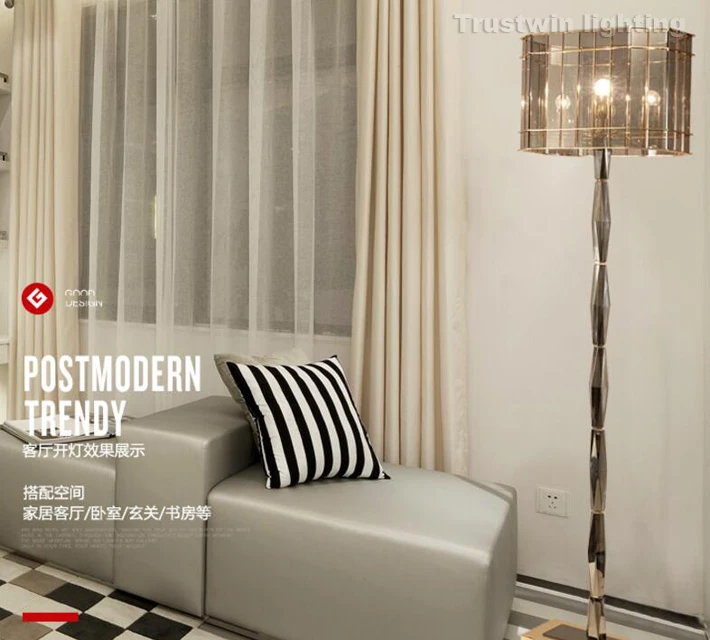 Новое поступление роскошный напольный светильник lamparas k9 Хрустальный гостиная