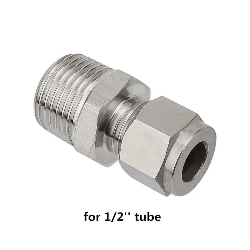 2 шт Трубная пробка, SS 304 прямой переходник фитинги, 1/2 ''трубные фитинги, 3/8'' трубные разъемы для погружного охладителя