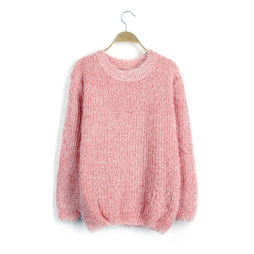 Осень 2019 свитер с длинным рукавом и круглым вырезом женские свитера пуловеры