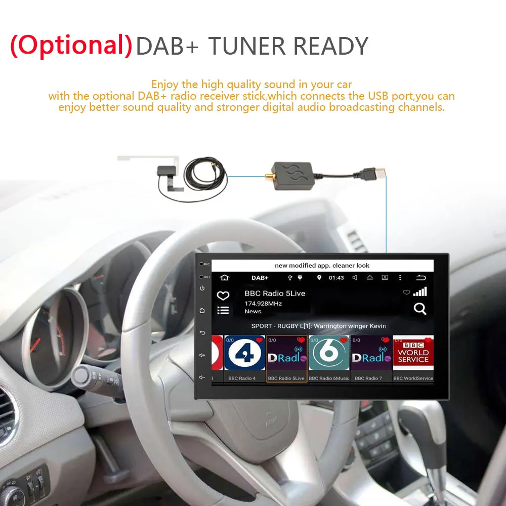 Podofo 2 Din Android автомобильный Радио 7 ''Автомобильный мультимедийный плеер gps Bluetooth