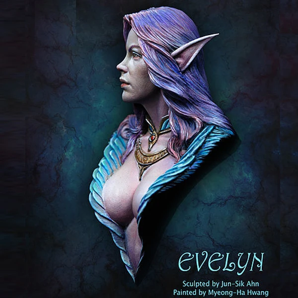 1/12 Evelyn набор для бюста из смолы Figura GK тема научной фантастики персонажи фильмов