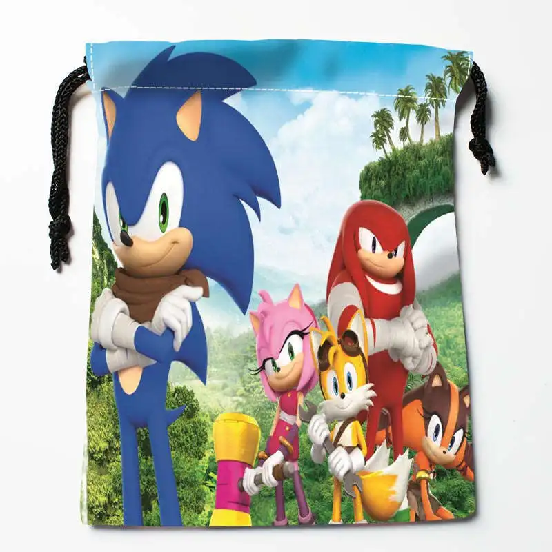 Небесно-голубой Новое Поступление Super Sonic Drawstring Сумки для хранения пользовательских печатных получать сумка Тип Сумки для хранения Размеры 18x22 см - Цвет: Небесно-голубой