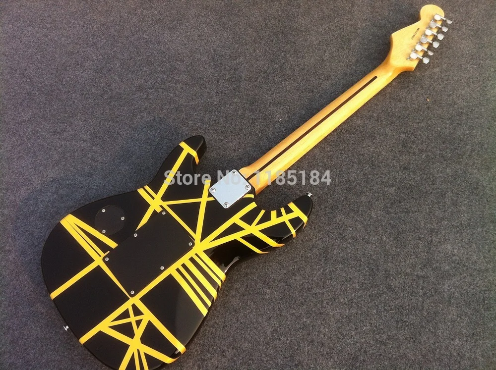 GOOD SOUND Eddie Van Halen Signature Charvel Guitar EVH electric guitar with black and yellow strip