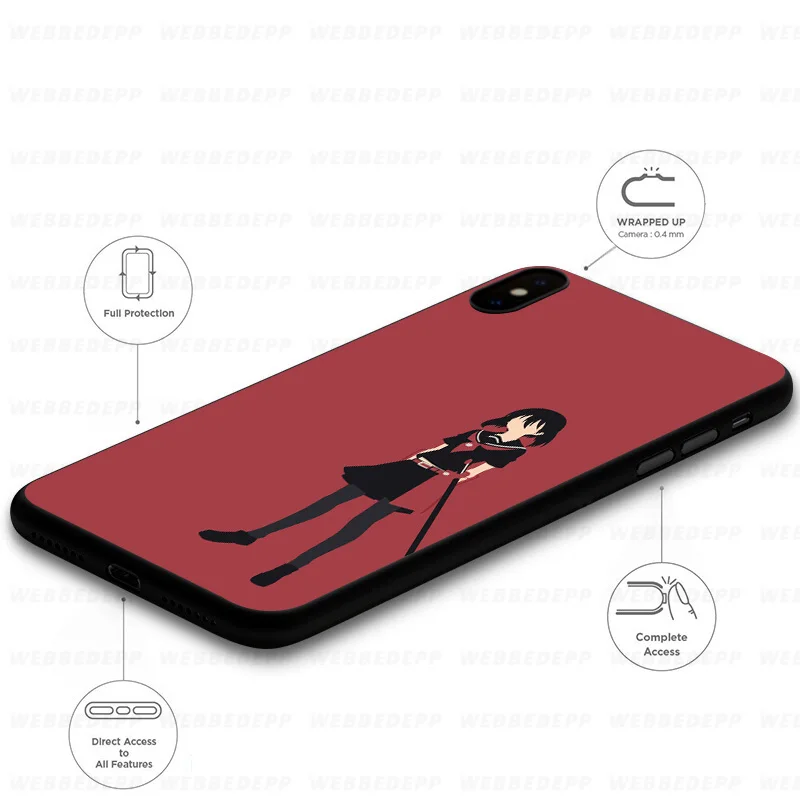 WEBBEDEPP Akame Ga Kill Anime Soft Silicone Case for iPhone 11 Pro Xr Xs Max X or 10 8 7 6 6S Plus 5 5S SE |