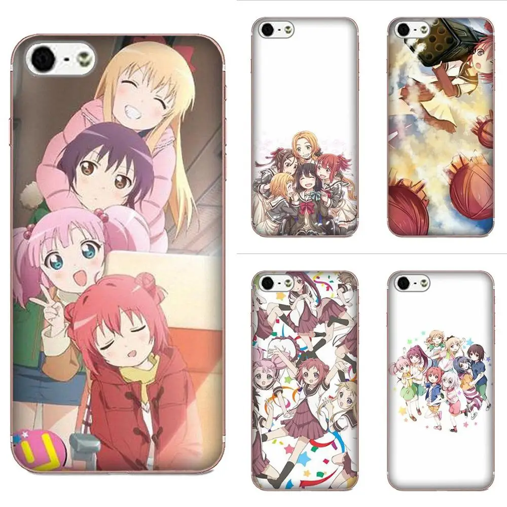 Аниме Yuru Yuri Soft Новое поступление для Galaxy Alpha Core Note 2 3 4 S2 A10 A20 A20E A30 A40 A50 A60 A70 M10 M20
