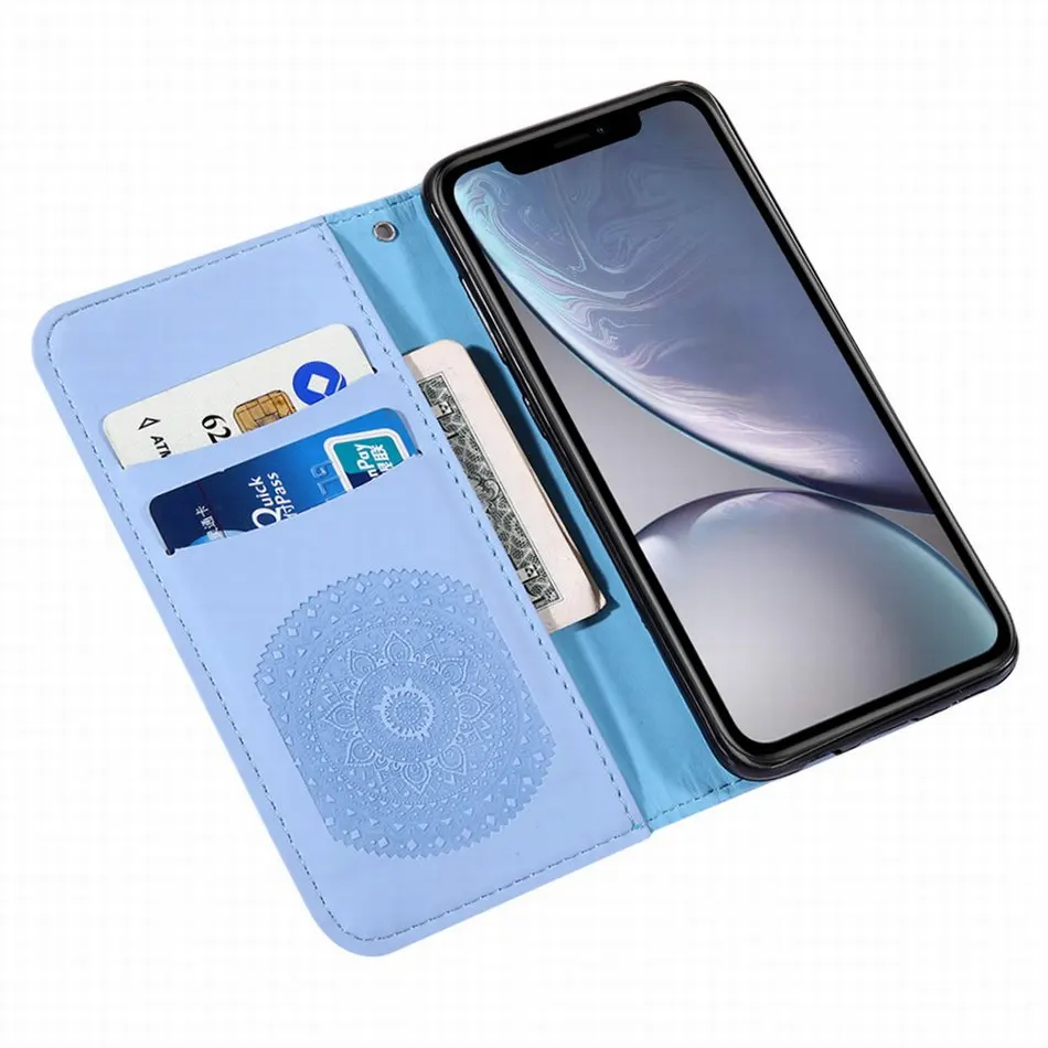 Высококачественный флип-чехол для телефона apple iPhone Xr XS X 11 Pro Max 6S 7 8 Plus, слот для карт, чехол, однотонный кошелек E22F
