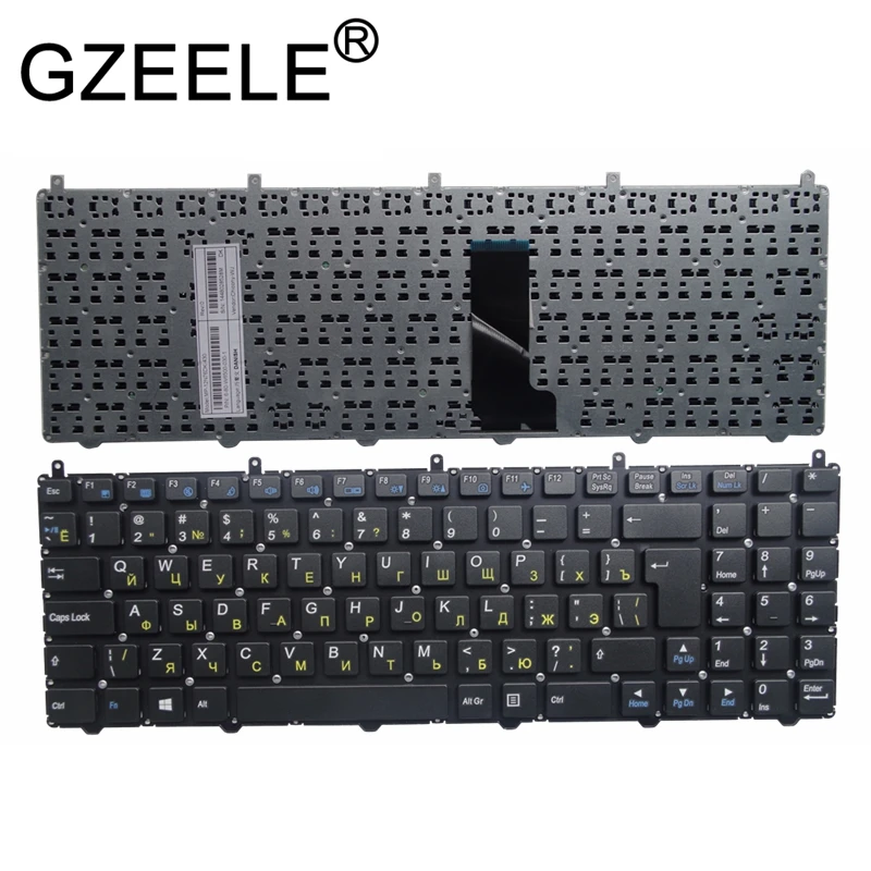 Фото Русская клавиатура GZEELE для DNS Clevo W650 W650SRH W655 W650SR W650SC R650SJ W6500 W650SJ w655sc w650sh MP-12N76SU-4301 RU, Черная №2